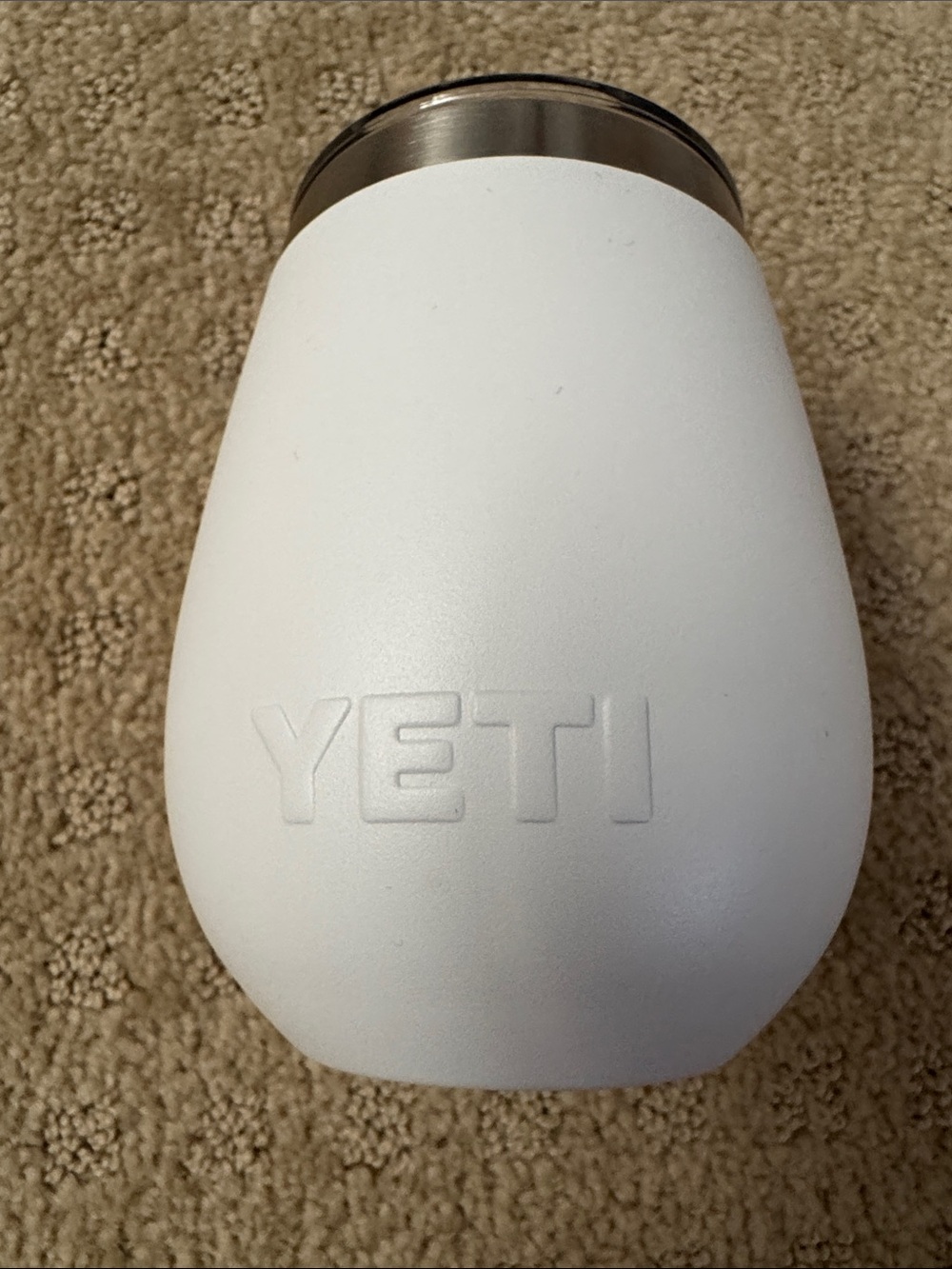 Yeti White Matte Insulated Wine Tumbler